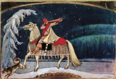 Kullervo zieht in den Krieg von Akseli Valdemar Gallen Kallela