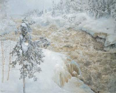 Imatra im Winter von Akseli Valdemar Gallen Kallela