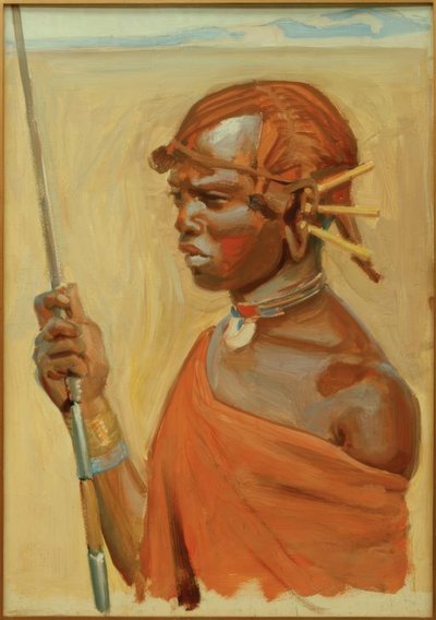Porträt Goia Gidogo von Akseli Valdemar Gallen Kallela