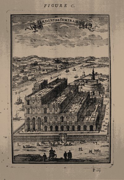 Hängende Gärten der Semiramis, 1683 von Alain Manesson Mallet