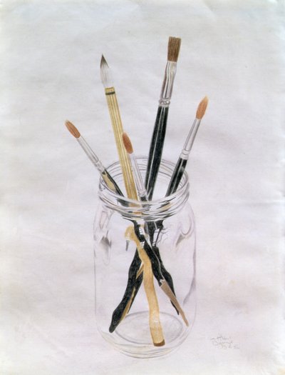 Pinsel in einem Glas von Alan Byrne