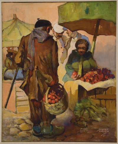 Markt, Nizza, Frankreich von Albert A. Smith