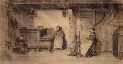 Im Bauernhaus-Salon von Albert Anker