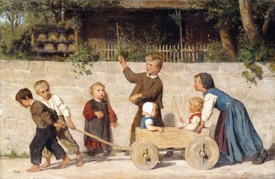 Kindergespann, 1868 von Albert Anker