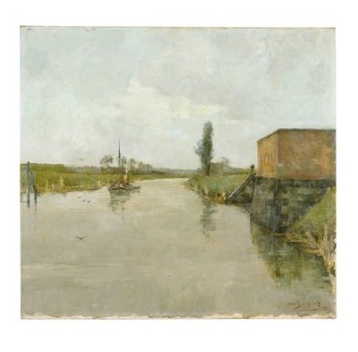 Der Fluss Schelde bei Dendermonde von Albert Baertsoen