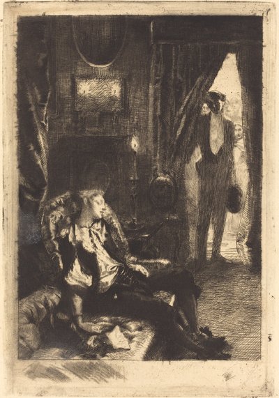 Iza schläft (Der Schlaf von Iza) von Albert Besnard