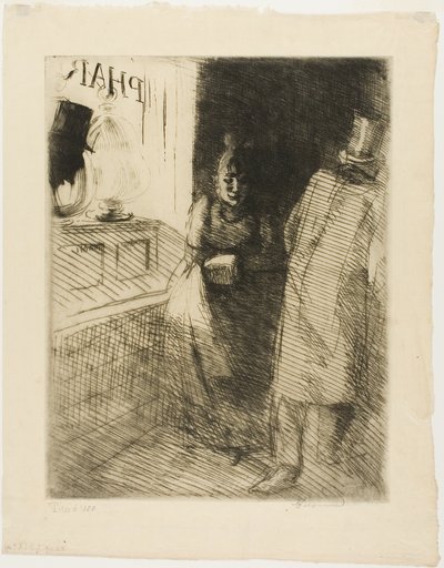 Prostitution, Platte zehn aus Frau von Albert Besnard