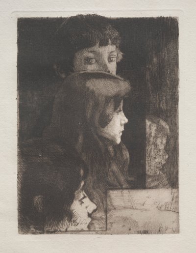 Studie von Köpfen, 1899 von Paul Albert Besnard