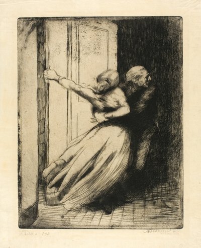 Die Vergewaltigung, Platte acht aus Frau von Albert Besnard