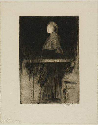 Frau in einem Umhang von Albert Besnard