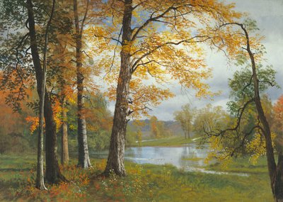 Ein Ruhiger See von Albert Bierstadt