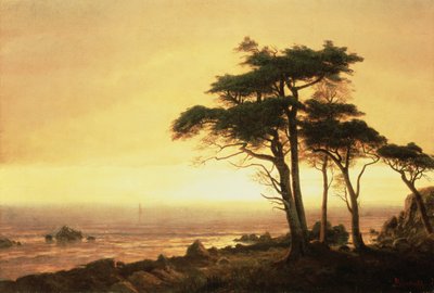Kalifornische Küste von Albert Bierstadt