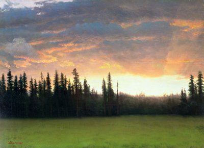 Kalifornischer Sonnenuntergang von Albert Bierstadt
