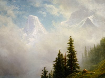 Hoch in den Bergen von Albert Bierstadt