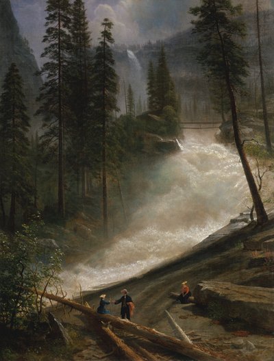 Nevada Falls, Yosemite, 1872 oder 1873 von Albert Bierstadt