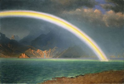 Regenbogen über dem Jenny-See, Wyoming von Albert Bierstadt