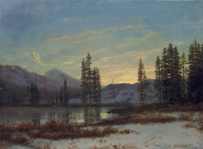 Schnee in den Rockies von Albert Bierstadt