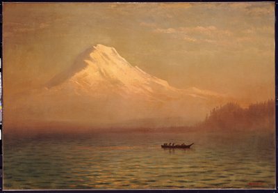 Sonnenaufgang auf dem Mount Tacoma von Albert Bierstadt