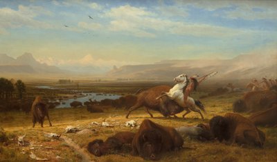 Der letzte Büffel, ca. 1888 von Albert Bierstadt