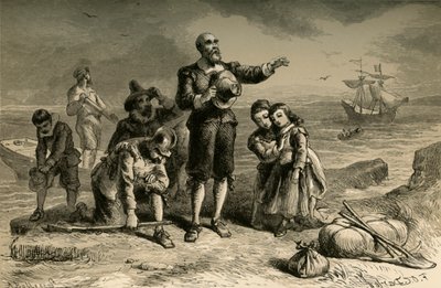 Landung der Pilger, 1877 von Albert Bobbett