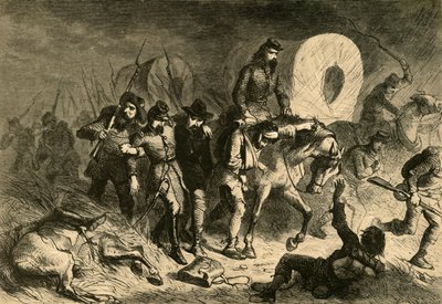 Rückzug der Konföderierten von Shiloh, 1878 von Albert Bobbett