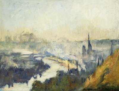 Der Berg St. Catherine, Rouen von Albert Charles Lebourg