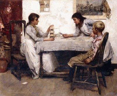 Das Kartenhaus, 1888 von Albert Chevallier Tayler