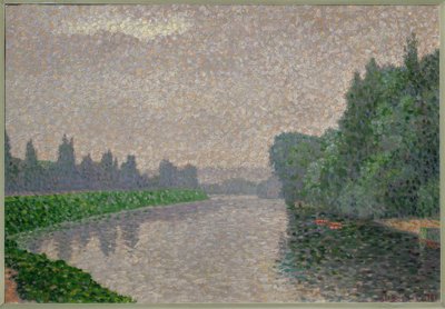 La Marne im Morgengrauen von Albert Dubois Pillet