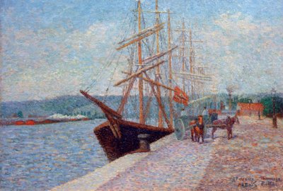 Quai de Lesseps – Rouen von Albert Dubois Pillet