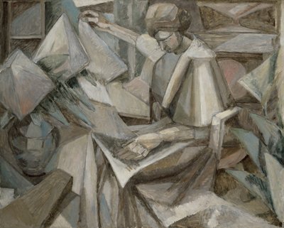 Frau mit Phlox von Albert Gleizes