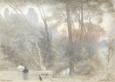 Corfe Castle von Albert Goodwin