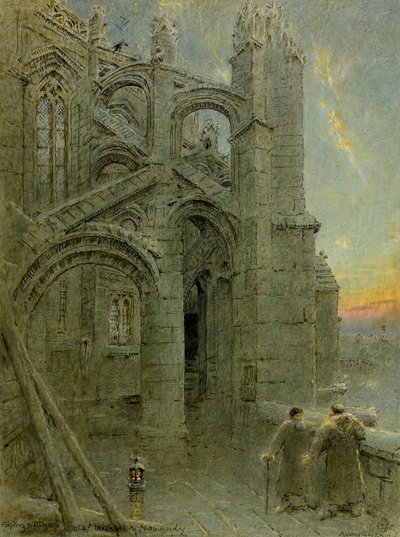 Fliegende Strebepfeiler von Albert Goodwin