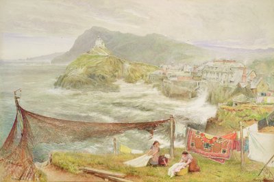 Ilfracombe, Devon, Blick auf Hillsborough von Albert Goodwin