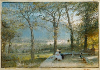 Die Gärten, Pallanza, Lago Maggiore von Albert Goodwin