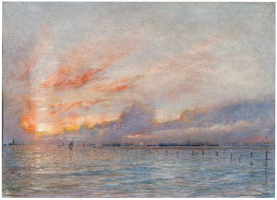 Die Lagunen, Venedig, 1910 von Albert Goodwin