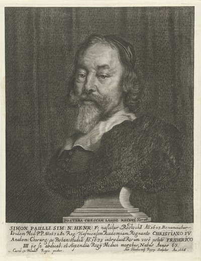 Büste von Simon Paulli von Albert Haelwegh