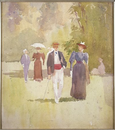 Ein Spaziergang im Park von Albert Henry Fullwood