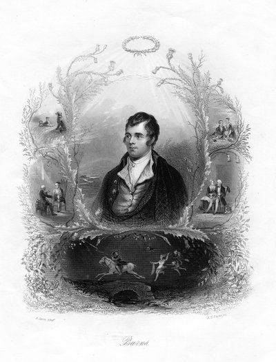 Robert Burns, schottischer Dichter, 19. Jahrhundert von Albert Henry Payne
