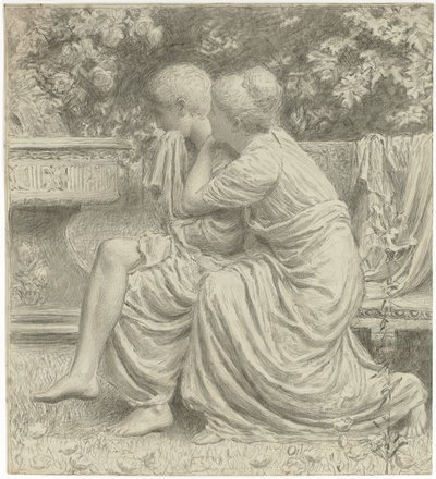 Karikatur für "Ein Idyll" von Albert Joseph Moore