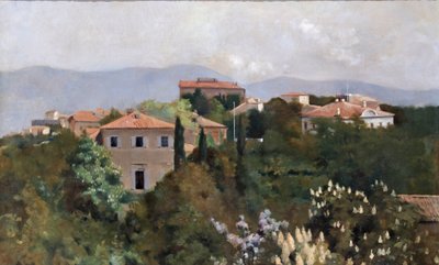 Häuser auf dem Hügel in Triest, um 1889 von Albert Letchford