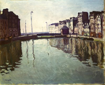 Das Hafenbecken von Le Havre von Albert Marquet