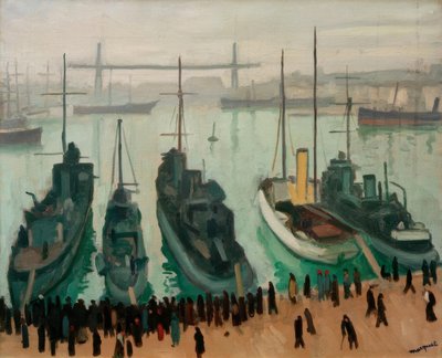 Der alte Hafen in Marseille von Albert Marquet
