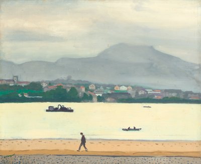Die Straße, Hendaye von Albert Marquet