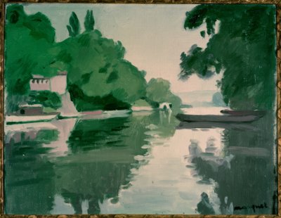 Landschaft in Chenevières von Albert Marquet