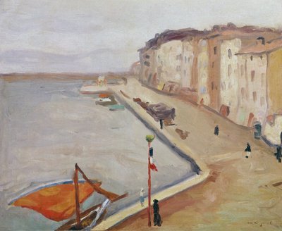 Der Hafen von Saint-Tropez von Albert Marquet