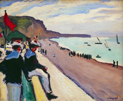 Der Strand von Fécamp von Albert Marquet