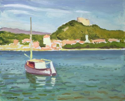 Blick auf Porquerolles von Albert Marquet