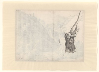 Skizze eines Baumes von Albert Meyering