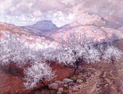 Der Pfirsichgarten von Albert Moulton Foweraker