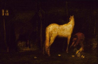 Im Stall, vor 1911 von Albert Pinkham Ryder